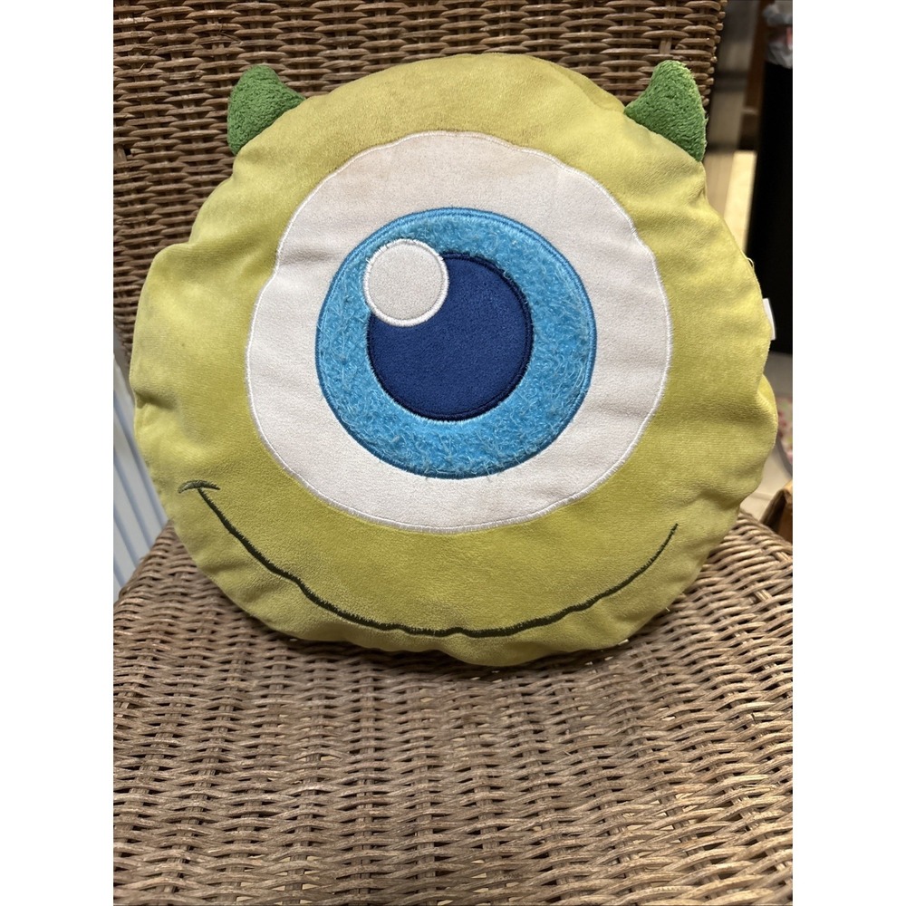 Disney‎ Baby Monsters Inc Mike Wazowski Plush Green Pillow Crown Crafts Smile